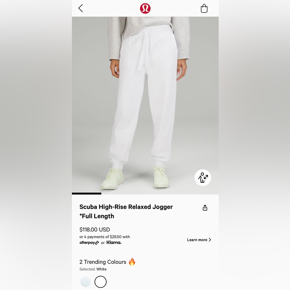 Lululemon Scuba High-Rise Jogger *Full Length size 6